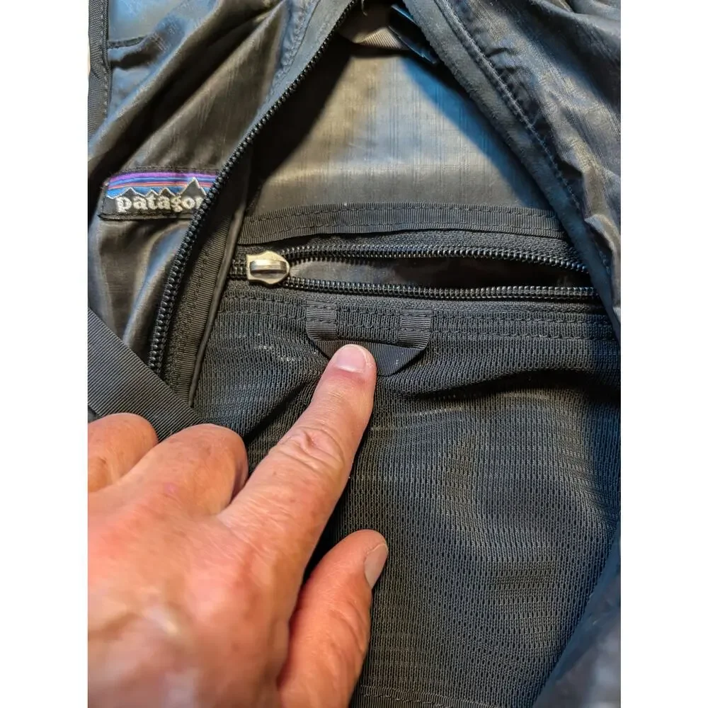Patagonia Ultralightweight Houdini Black backpack - some damage & signs of use